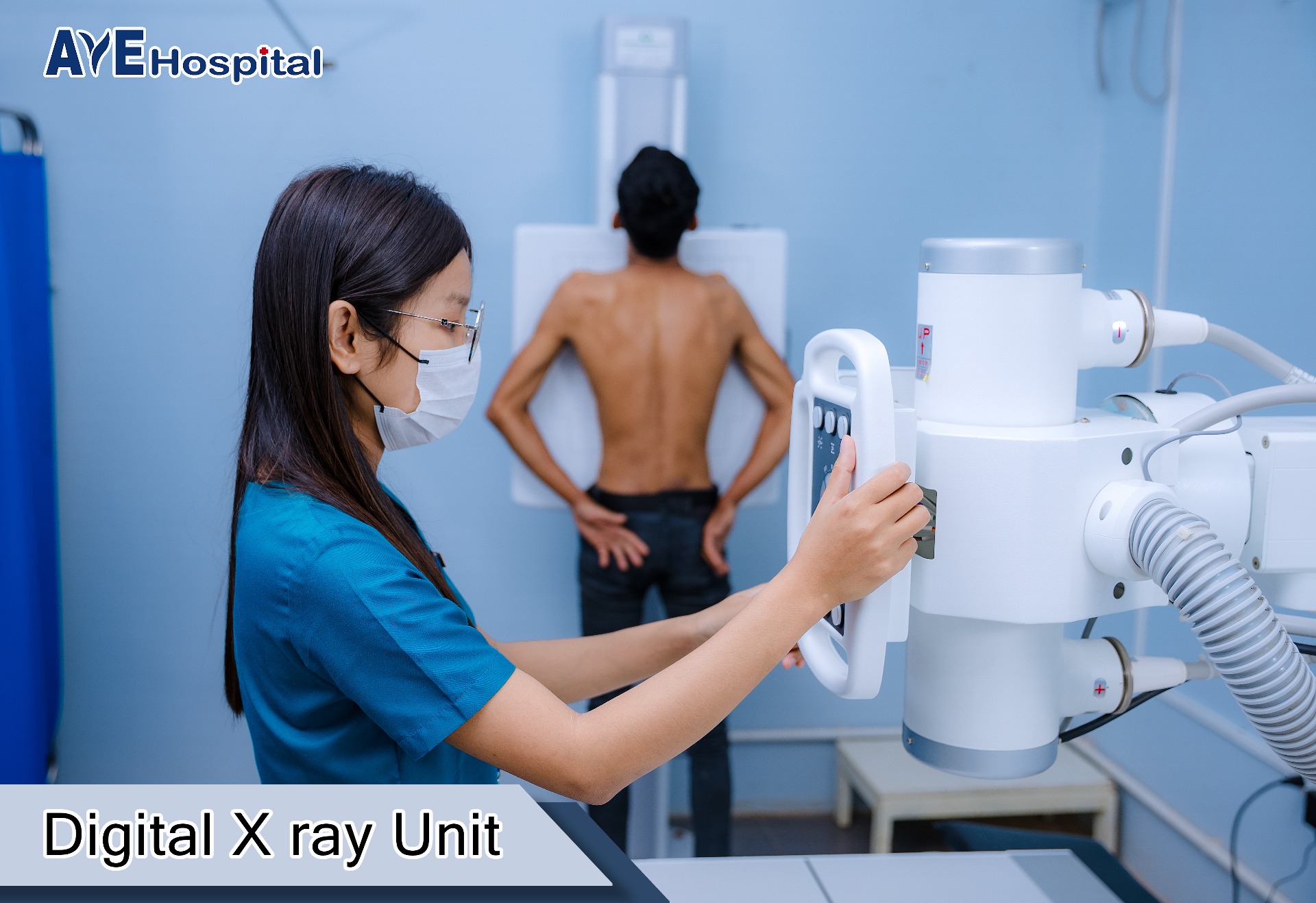 Aye Hospital digital X-ray unit